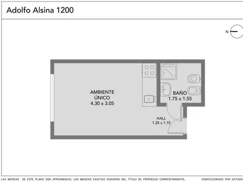 Departamento en Venta de Monoambiente