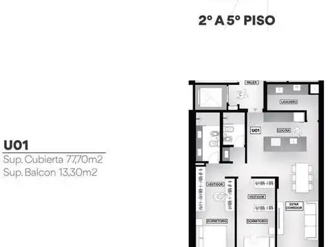Departamento en Venta de 2 dormitorios