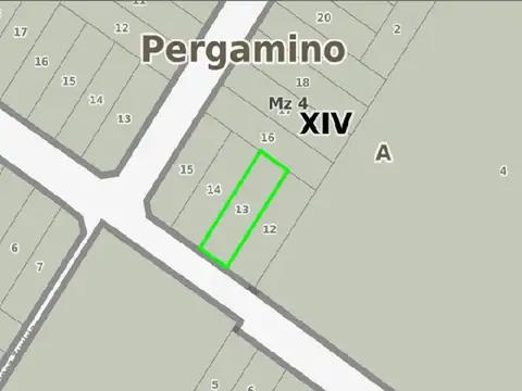 Terreno en Venta en Pergamino, USD 7.000