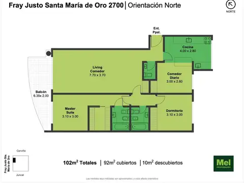 Fray Justo Santa Maria De Oro 2700, Piso 2