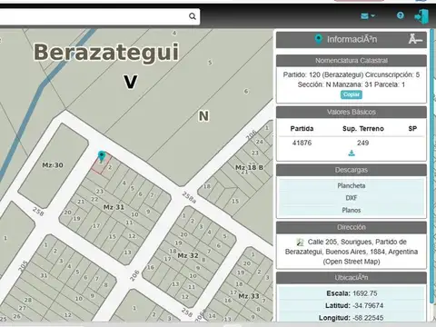 VENTA LOTE SOURIGUES BERAZATEGUI