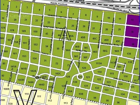 Terreno en Venta 34  mts Fondo