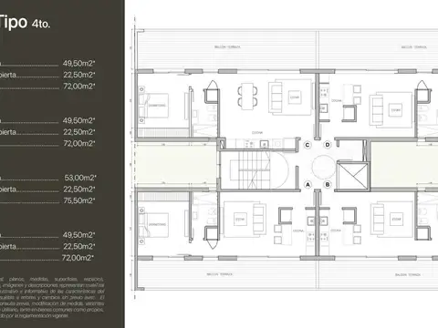 Departamento en Venta con 1 cocheras