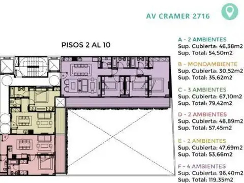 Departamento en Venta en Belgrano R, USD 337.000
