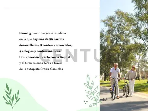 Lote en Venta Barrio San Roque Canning Ezeiza EIDICO