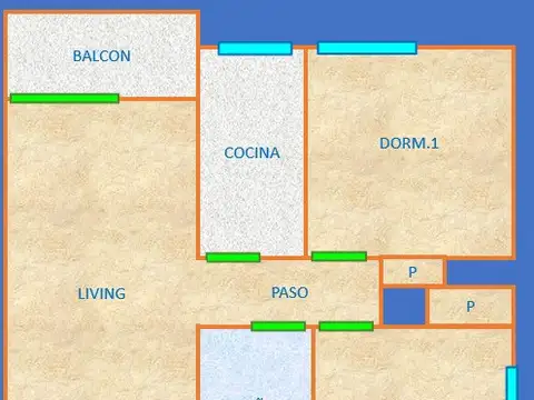 3 Ambientes LUMINOSO  -  Apto Profesional