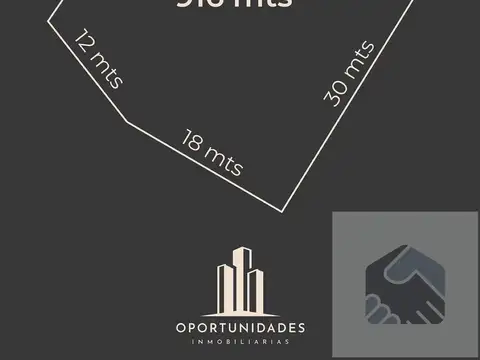 Terreno en Venta 30  mts Fondo