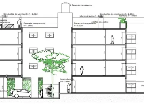 Departamento Monoambiente con 1 baño