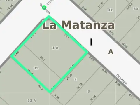 VENTA DOBLE LOTE SAN JUSTO CENTRO M2 VEND. 2750 