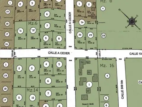 Lote en Venta - Hernández Calle 135 esquina 509 