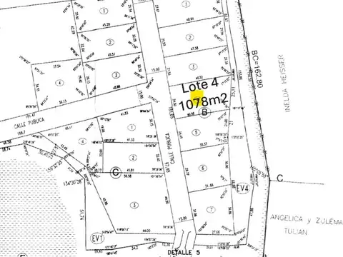 Terreno en Venta de 1078,0 m2