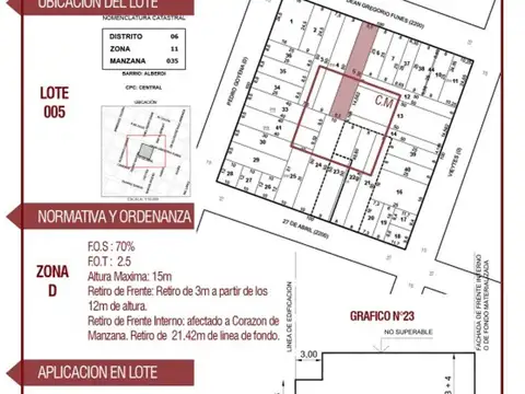 Terreno en Venta de 423,0 m2