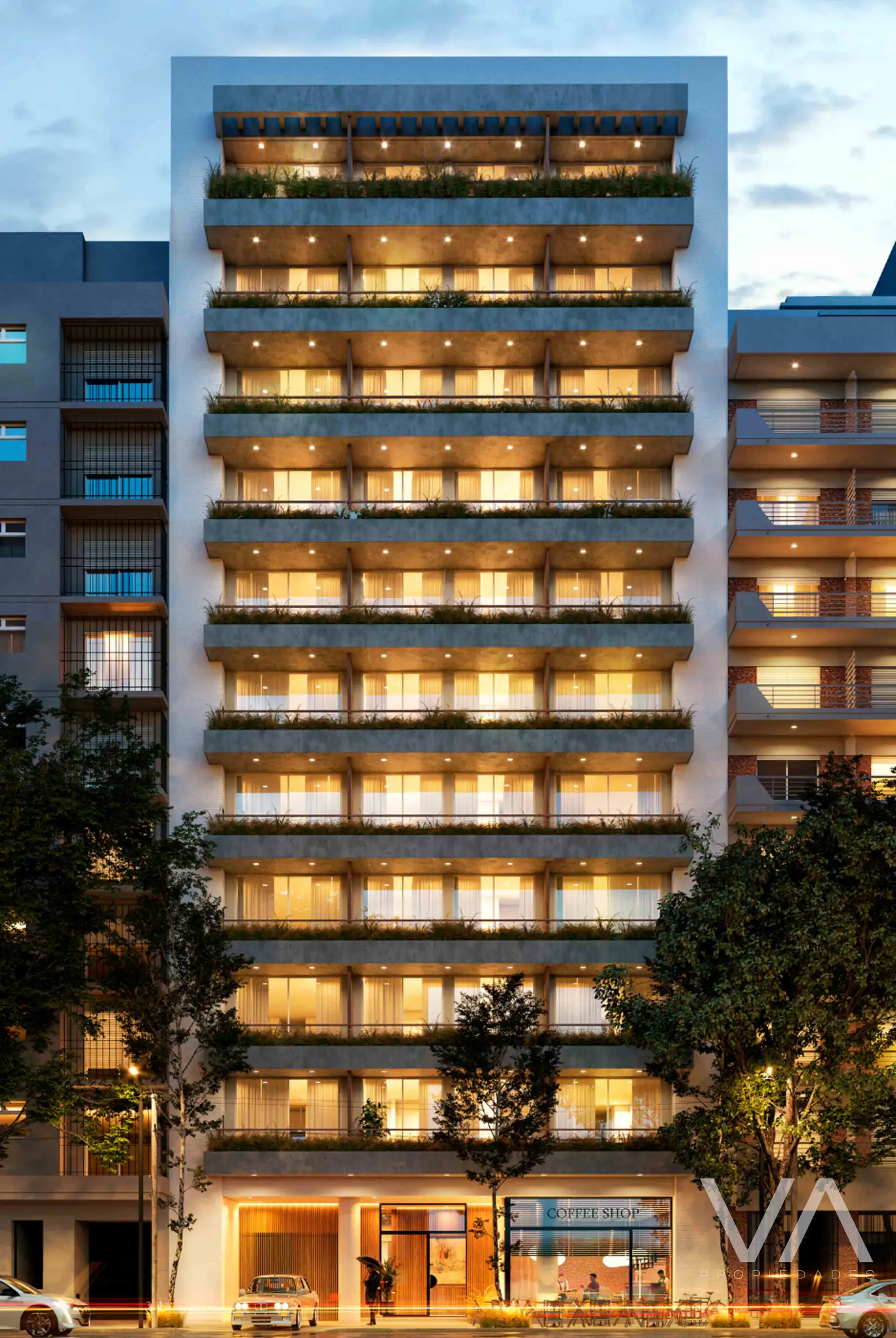 Depto 3 amb, 106m² en construcción con balcón y parrilla — Zona Guemes