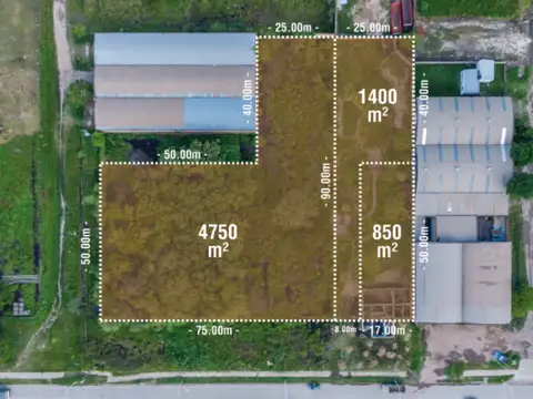 Terreno en Venta 90  mts Frente