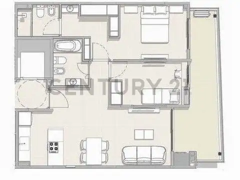 Departamento en Venta de 3 ambientes