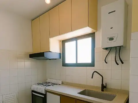 Monoambiente dividido con vista abierta y terraza