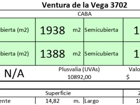 Terreno en Venta de 271,0 m2