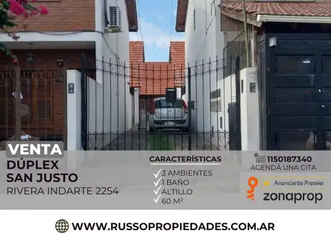 Venta Departamento 3 Ambientes San Justo