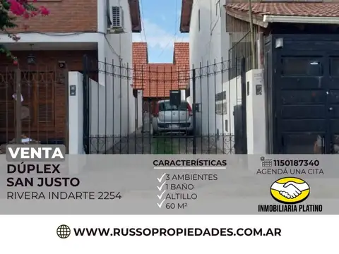 Venta Departamento 3 Ambientes San Justo