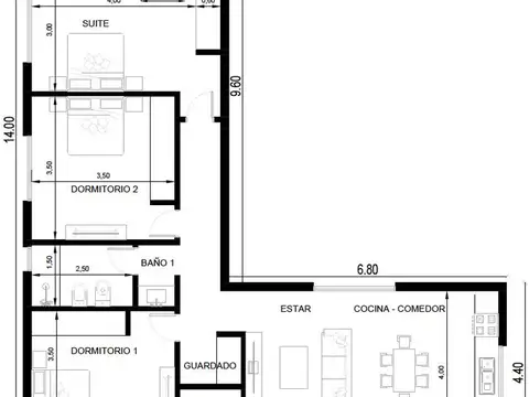 Casa  4 amb. 134m2 en venta Barrio nautico Albardon a estrenar
