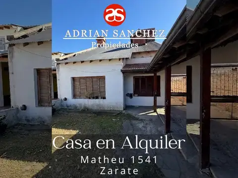 Propiedad familiar en alquiler - Zarate!