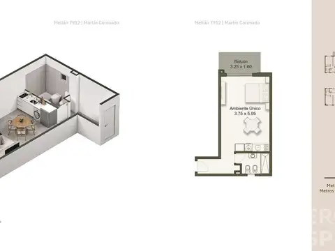 Melian 7900 -Unidad  B 1°al 7° Piso