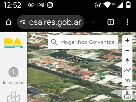 Terreno en Venta 14,08  mts Fondo