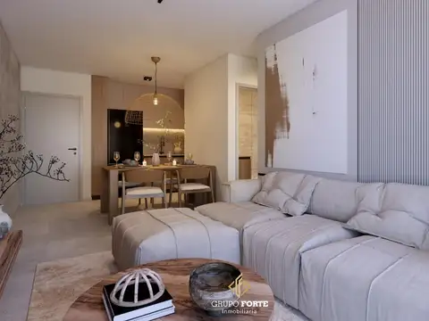 Departamento 2 ambientes con 1 baño