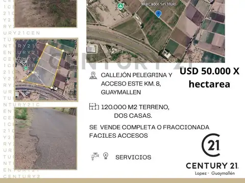 Terreno en Venta en Kilómetro 8, USD 50.000