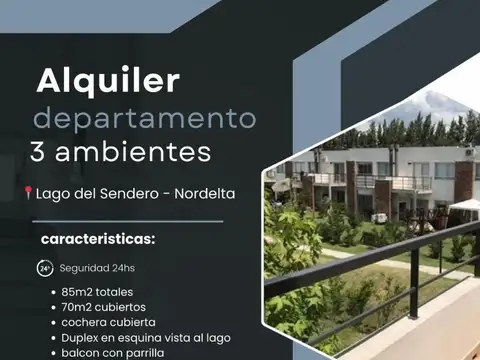 Departamento en Alquiler de 3 ambientes