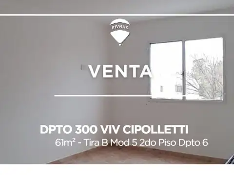 VENTA DEPARTAMENTO 300 VIVIENDAS CIPOLLETTI 