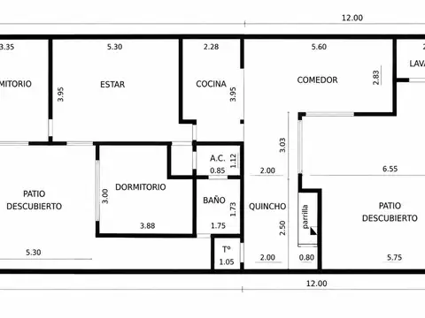 Depto Tipo Casa en Venta 12 años