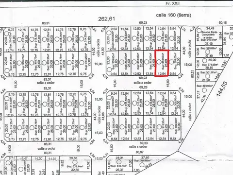 Terreno en Venta de 313,0 m2