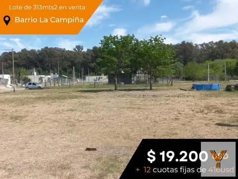 Terreno en venta - 313Mts2 - City Bell