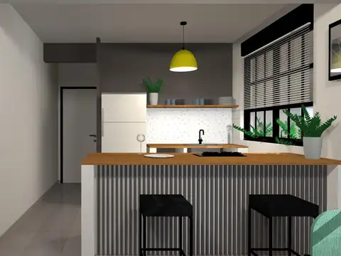 2 AMBIENTES PATIO VILLA RAFFO RECICLADO