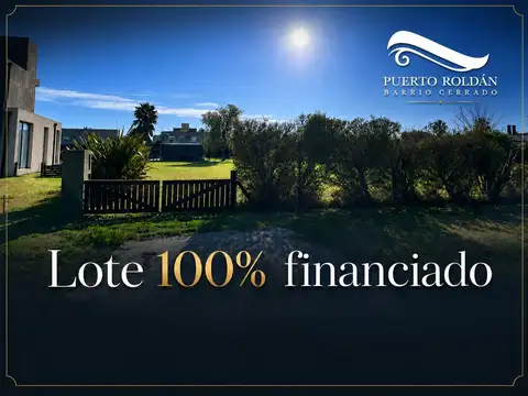 Lote en venta en Puerto Roldán  1.200 m² con financiación 100%