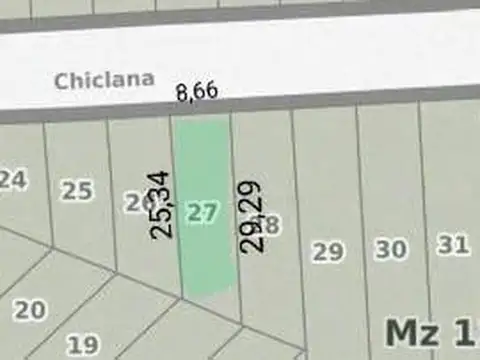 Terreno en Venta en Carapachay, USD 125.000