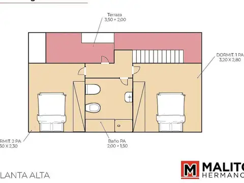 Depto Tipo Casa en Venta de 4 ambientes