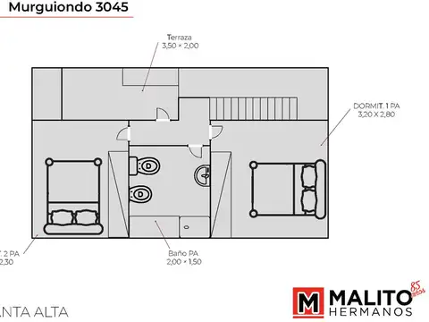 Depto Tipo Casa en Venta de 4 ambientes
