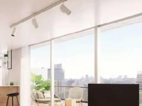 Departamento 2 ambientes con 2 baños