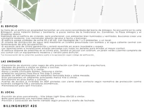 Departamento en Venta en Almagro, USD 152.714