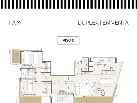 Departamento en Venta de 3 dormitorios