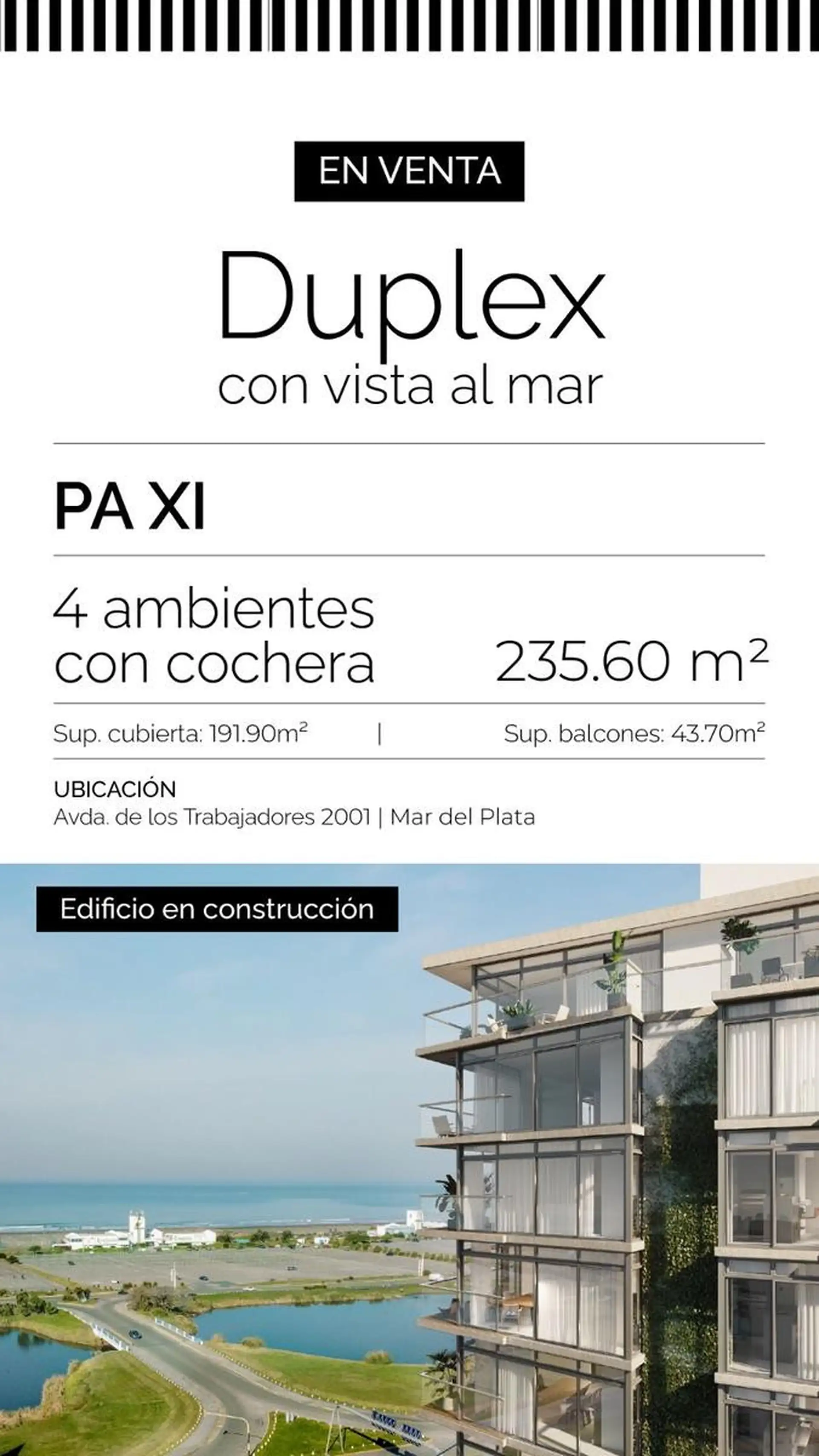 Departamento en Punta Mogotes