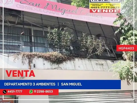 Departamento - Venta - Argentina, San Miguel - Av. Pres. Juan Domingo Peron 1136