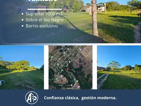 TERRENO SOBRE RÍO NEGRO - ÚNICO