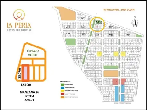 TERRENOS/FRACCIONES/LOTEOS - LOTEOS - ZONA NORTE, RIVADAVIA
