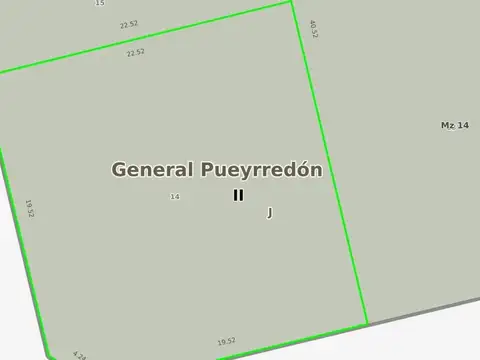 Terreno en Venta 22  mts Fondo