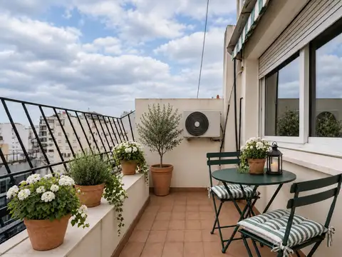 Venta Departamento Retiro Juncal 2 ambientes balcon aterrazado renovado piso alto