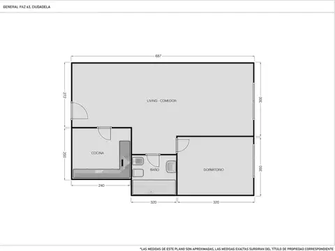 Departamento en Venta de 2 ambientes