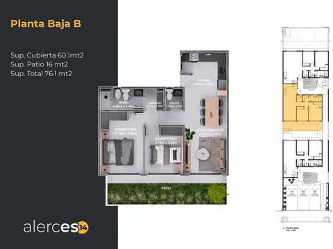 Armenia 1800, Piso PB